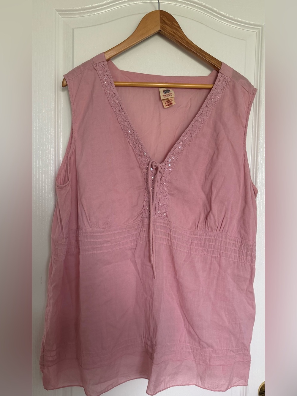 Faded Glory Dusty Pink Women's Plus Shirt
